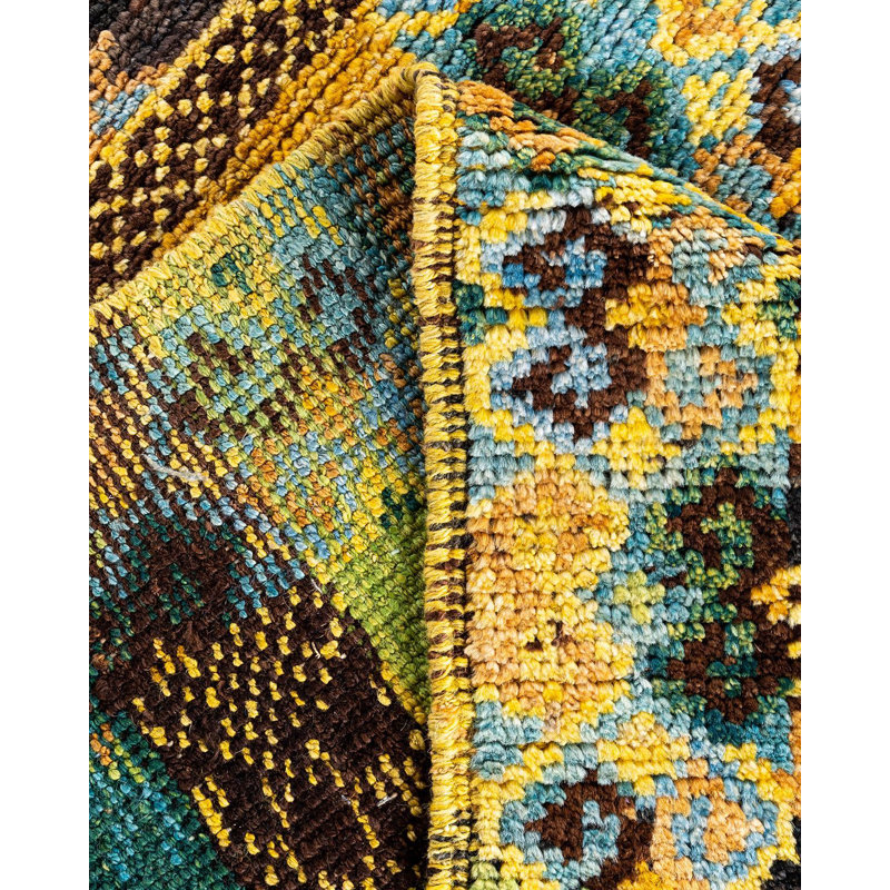 Contemporary One-of-a-Kind 4' 5" X 6' 2" Hand Knotted Area Rug