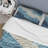 Blue And White Modern Waves Of The Coast III - Coastal Minimalism Duvet Cover Set-101244399