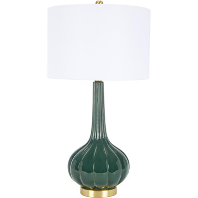 Stella Dark Green Ceramic Lamp