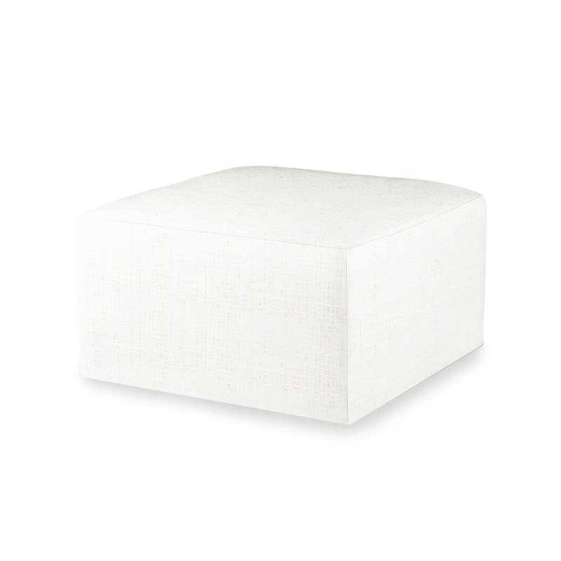 Rio Outdoor Ottoman, White 71627L11