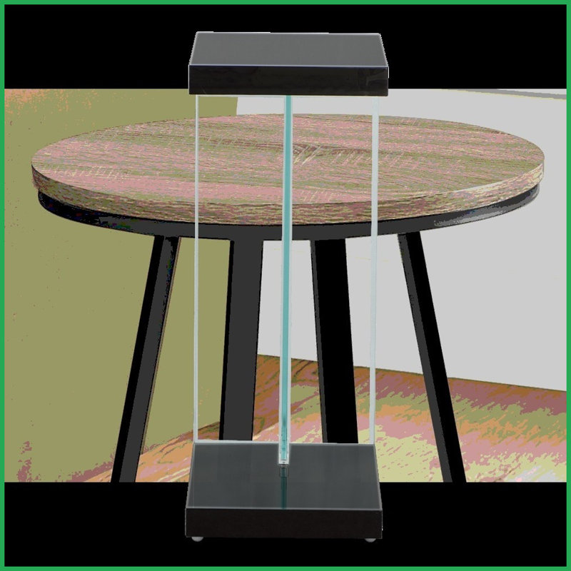 Table basse contemporaine noire compacte par Elaina - Side Chair & amp; Prêt pour les petits espaces