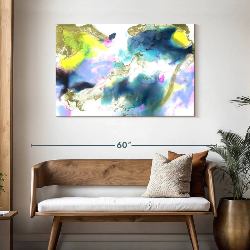 Nuage de tempête abstrait Avery, H 30 po x l 45 po