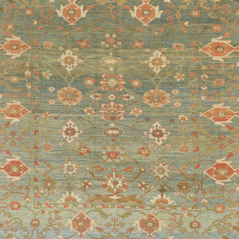 Abstract Indoor Rug, Square 3'