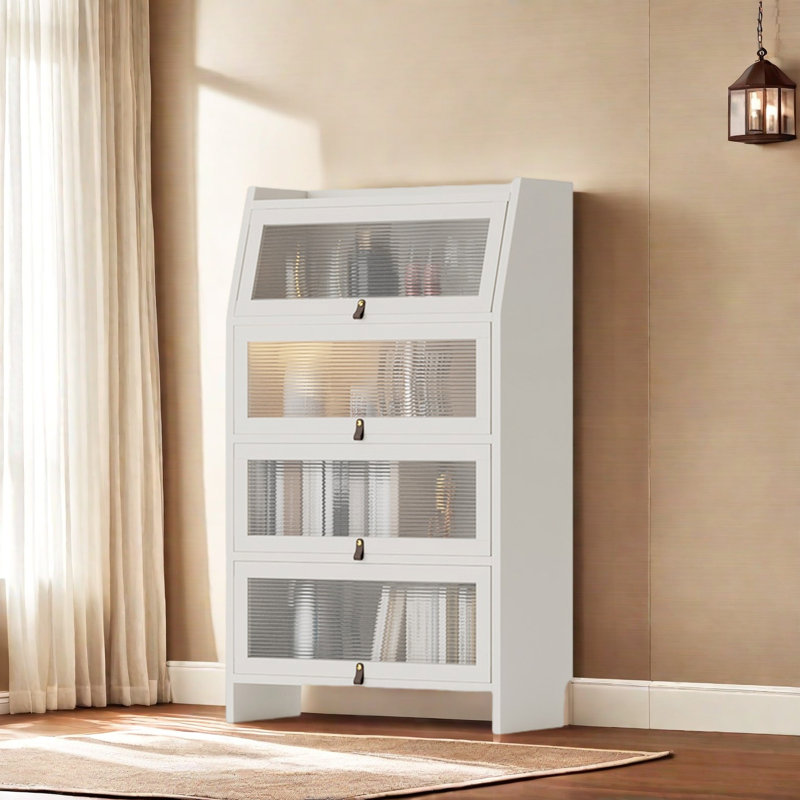 Bibliothèque durable et de haute qualité, (4 tablettes) H 56,1 po x l 33,4 po x P 11,8 po, Blanc