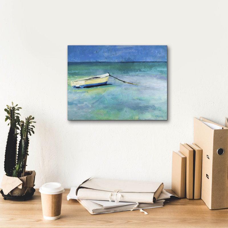 «Water Taxi» par Curt Crain, art mural sur toile, H 12 po x l 16 po