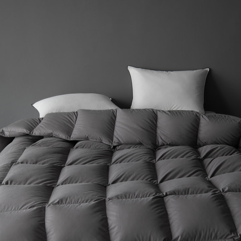 Hypoallergenic Comforter, Carbon Fiber Brushed, Down Fiber, King
