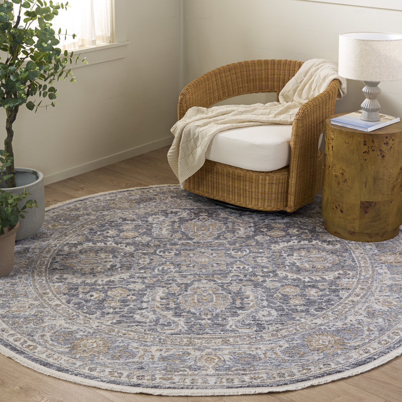 Kendal Performance Oriental Indoor Rug, Round 6'7"