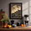 Wolf At Dusk Rustic - Print-136645322-136645320