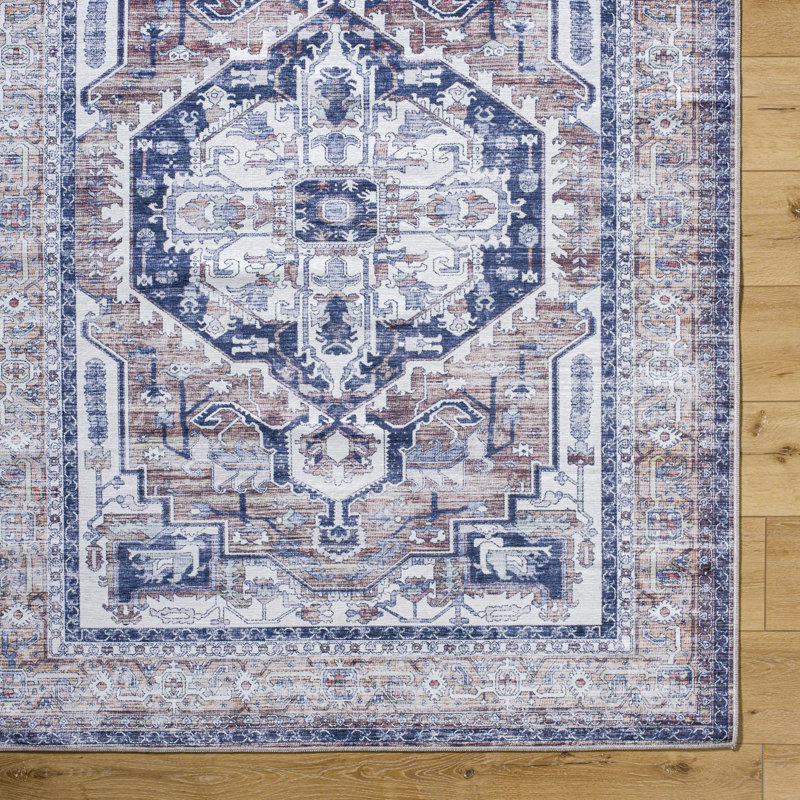 Tapis traditionnel lavable à la machine Ruland, Rectangle 7 pi 10 po x 10 pi 2 po
