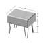 48.3cm Wide Rectangle Solid Colour Standard Ottoman-1922536468