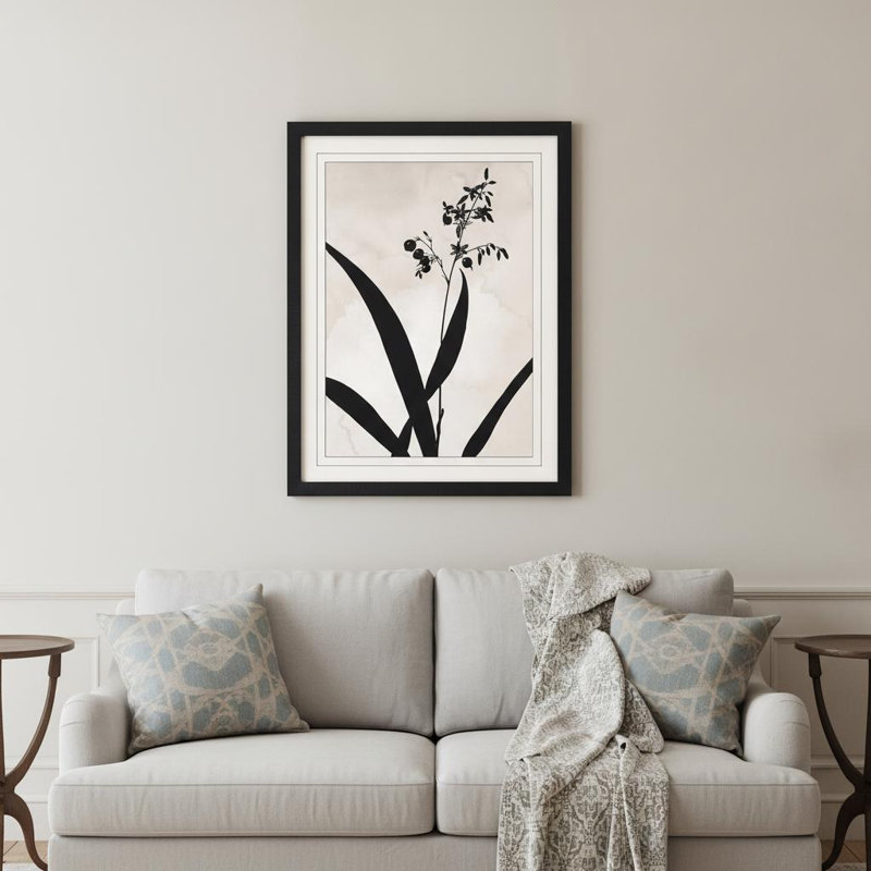 Dianella Black Framed Print Wall Art