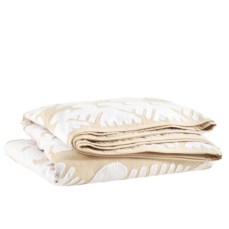 Knight Wood Kit Kemp x Annie Selke Knight Wood Cutwork Lapis Coverlet, Twin/Twin XL Coverlet, Lapis