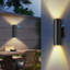 Lumières murales d'extérieur à capteur de crépuscule à l'aube - Conception en aluminium imperméable IP65-239811406-265717452