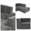 Canapé modulaire en chenille 112,2 po-385146423