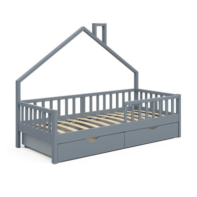 Omeo European Single (90 X 200 Cm) Standard Beds Functional Bed with Storage Included