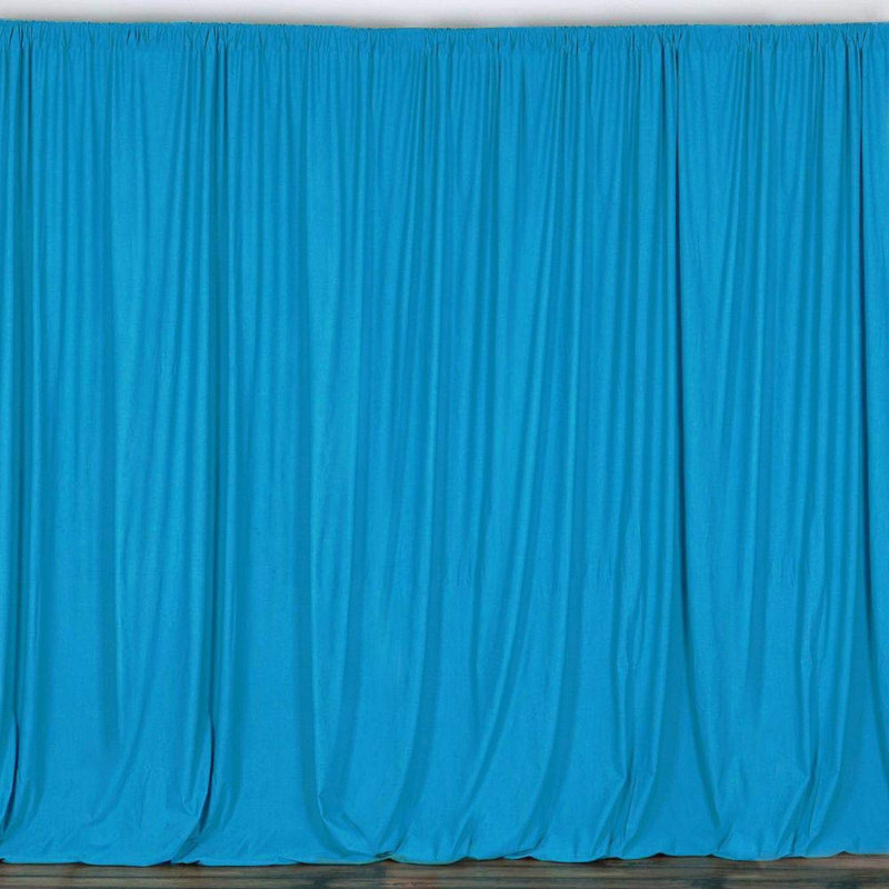 Panneau de rideau simple obscurcissant Antion, 56 po x 120 po, Turquoise