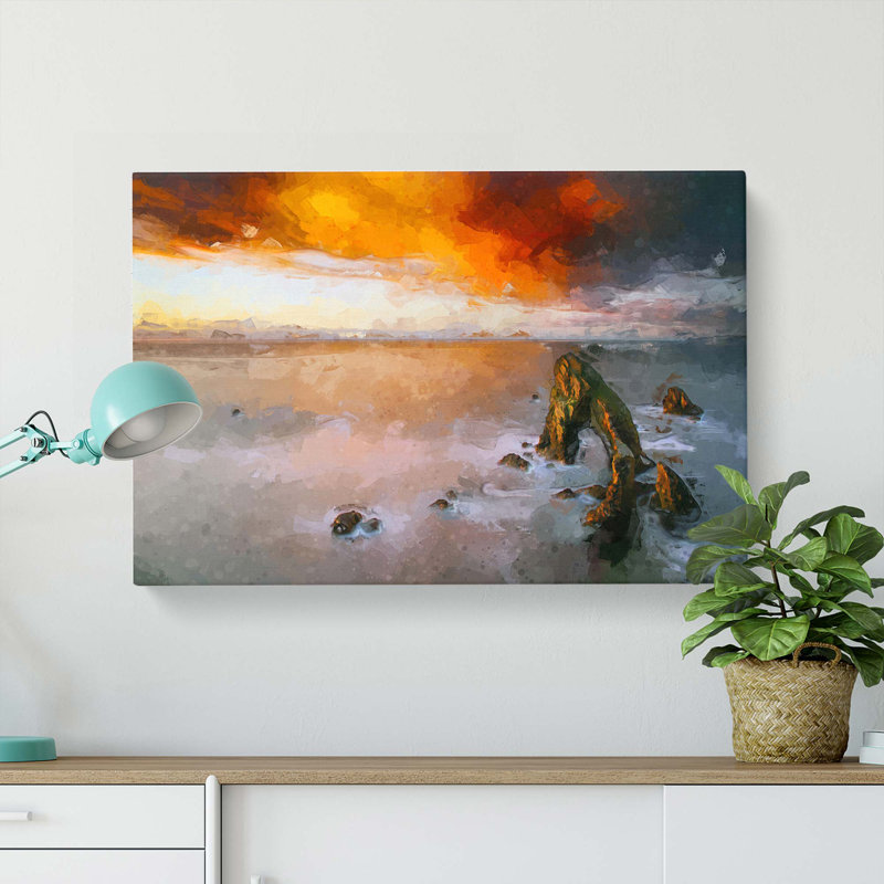 Crohy Head Sea Arch in Ireland in Abstract - Wrapped Canvas, 40cm H x 60cm W x 3cm D