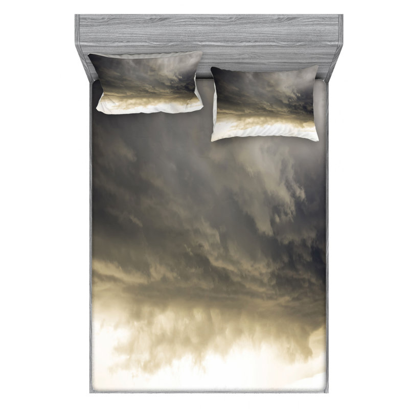 Microfiber Sheet Set, Queen Sheet Set with Fitted Sheet