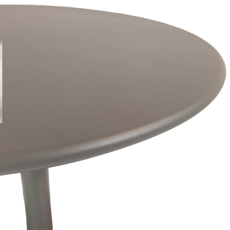Round Metal Dining Table, Grey