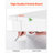 7 Drawer Dresser, Wooden Chest of Drawers with Sliding with Anti-tip Device, Modern Minimalist Dresser Chest, Closet Storage Organizer for Living Room, Hallway, Bedroom, Entryway, White