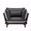 Fauteuil d'appoint simple de style moderne en chenille de style moderne