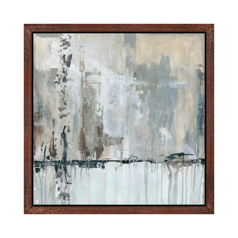 Midtown Music by Carol Robinson - Print on Canvas, Brown Framed, 66.04 cm H x 66.04 cm W