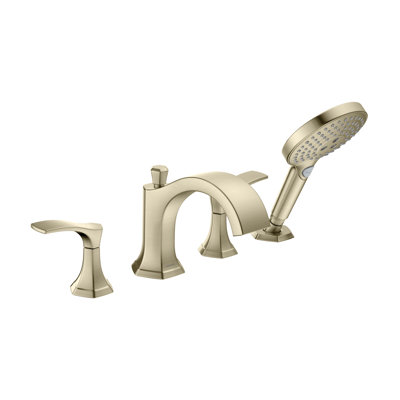 Garniture de robinet de baignoire romaine à deux poignées Locarno
