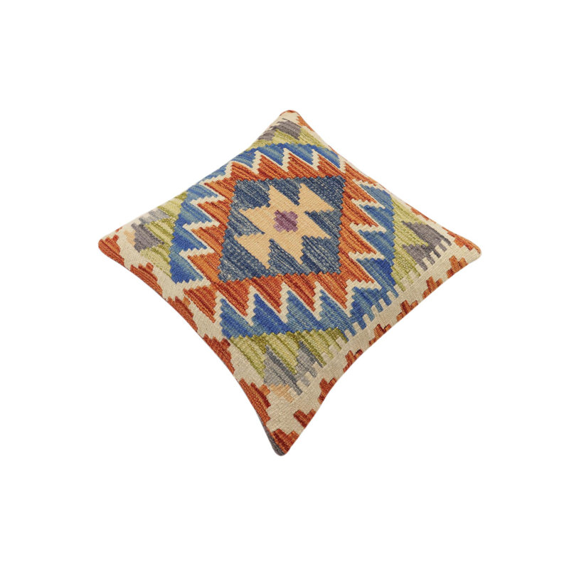 100% Wool Throw Square Pillow Cover & Insert