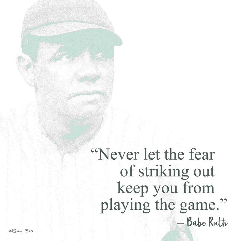 " Baseball Greats - Babe Ruth ", 12" H x 12" W  