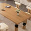 Table de salle à manger en bois massif de style rétro-499662647-499662651