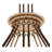 Cilindro 16 - Light Timeless Bronze/Cortez Gold Unique/Statement Pendant
