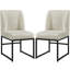 Chaise parsons en lin Bortman