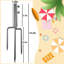 Parasol de plage avec 3 clous