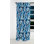 Rideau occultant géométrique profond à motif de cubes de couleur bleu cobalt profond III - 1 panneaux