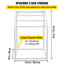 Porte-serviettes sur pied H 44 po x l 38 po x P 23 po-93025265