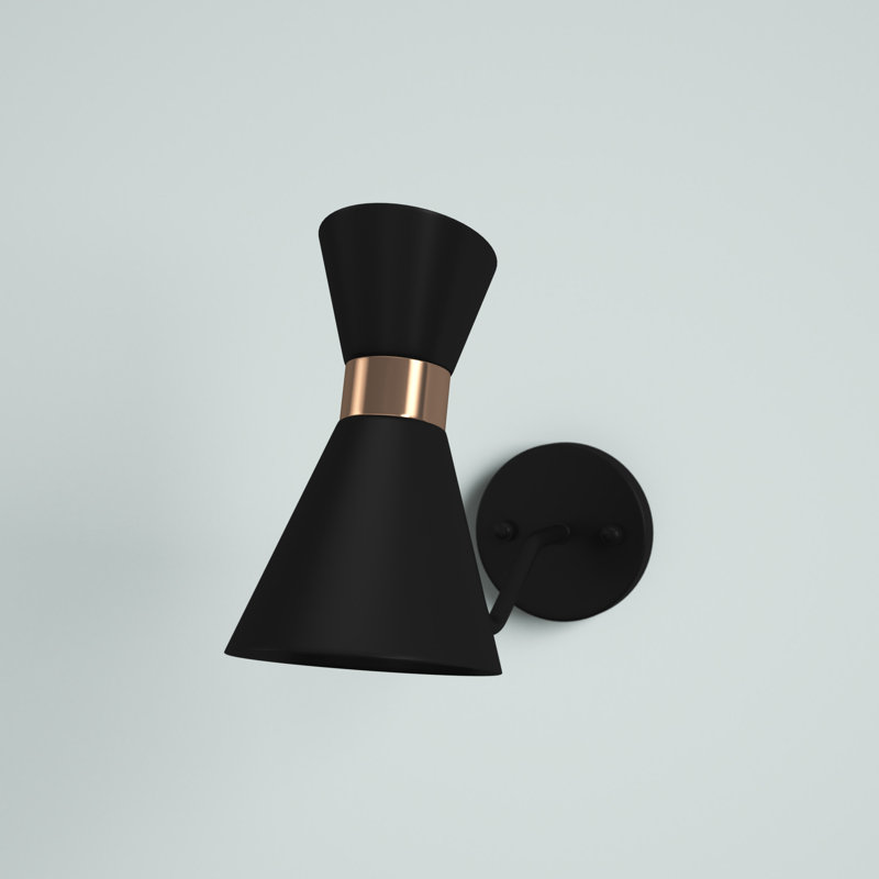 Lyllian Armed Sconce, Black