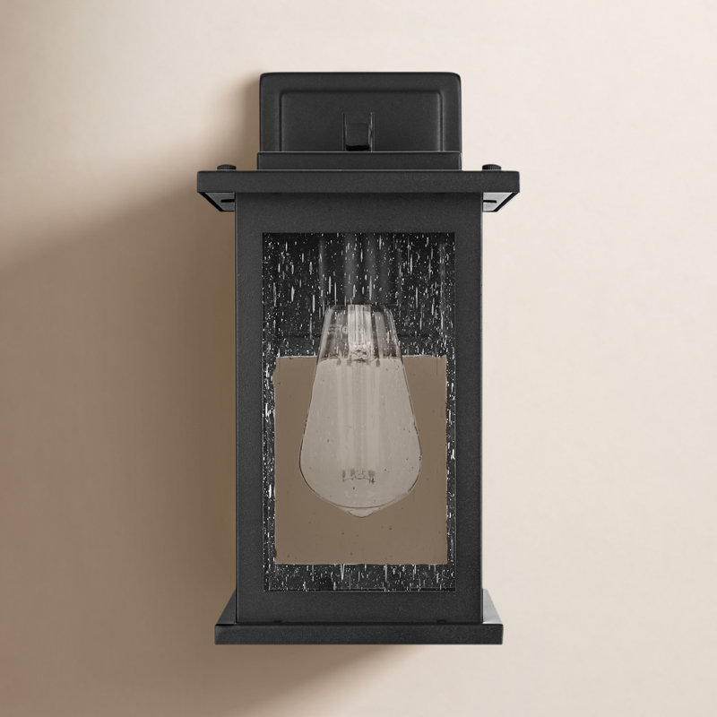 Preciado 6 Inch Outdoor Wall Sconce in Black