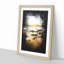 Sunrise at Tenby Beach in Wales - Picture Frame Painting Print-56742499-56742498