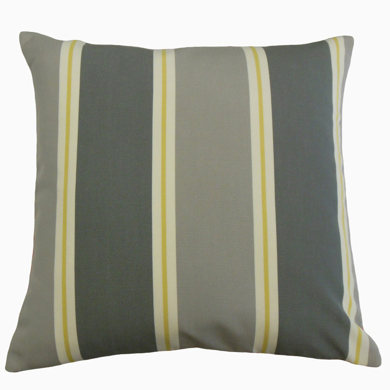 Coussin Quiqui, 22 po x 22 po, Coussin décoratif, Gris