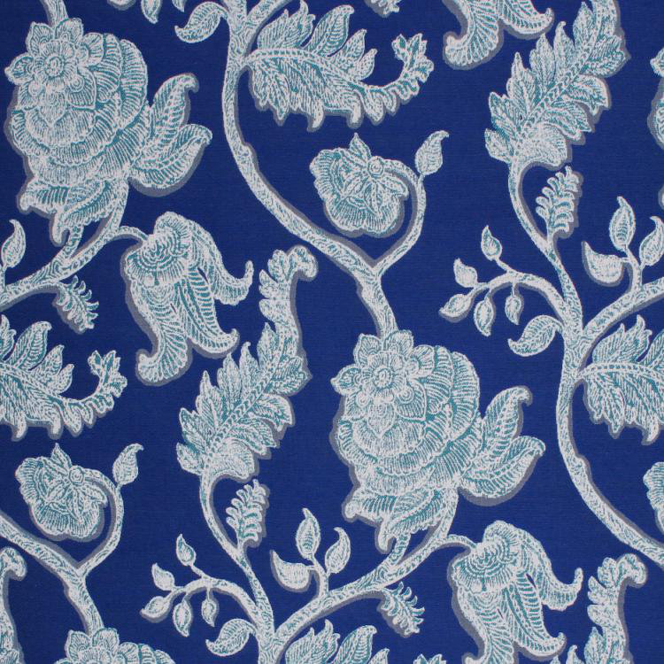 Tissu Sunbrella® Prive Kahana Bloom, Cobalt