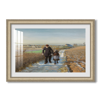 The Old Man and the Child, 1888-Hans Andersen Brendekilde-Custom Framed Canvas