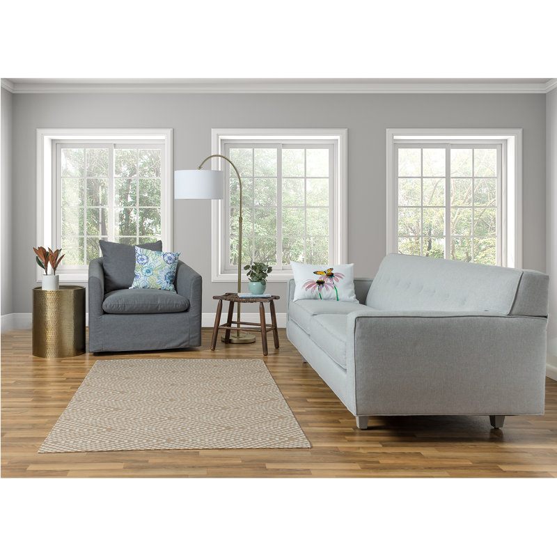 Cyme Chenille Chevron Indoor Rug, Rectangle 8' x 10'