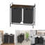 Organisateur de panier à linge, panier à linge avec tablette et 2 sacs amovibles, organisateur de panier à linge sale pour salle de bain et dortoir, 2 x 11,8 gallons (44,5 L)