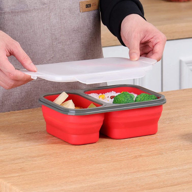 Ecoberi Collapsible Silicone Food Storage Containers, Airtight