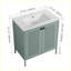 Meuble-lavabo autoportant moderne avec lavabo en céramique-167603154