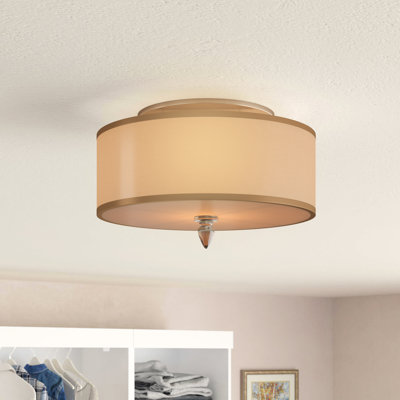 Plafonnier semi-encastré 14 po 3 lumières Stauffer