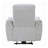 Tres Power Motion Recliner Chair With USB Port, Foam Fill Gray Chenille