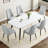 Marble Top Dining Set-611410811-611644906-611644902