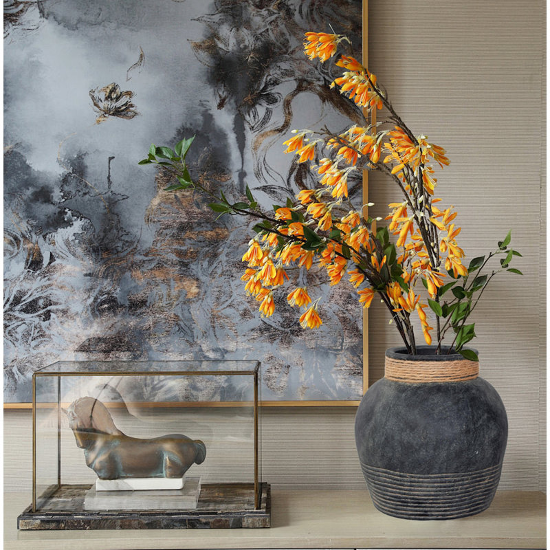Vintage Clay Handmade Decorative Flower Vase