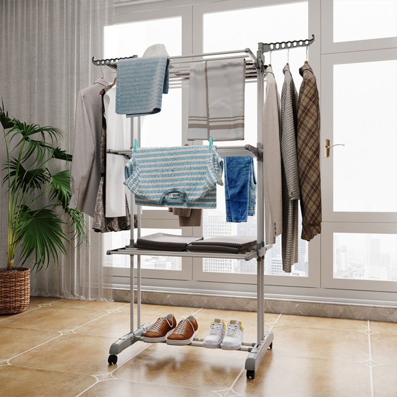Egil Adjustable Rolling Clothing Rack